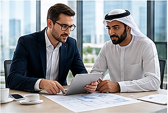 Commercial property adviser discussing a buyer requirement