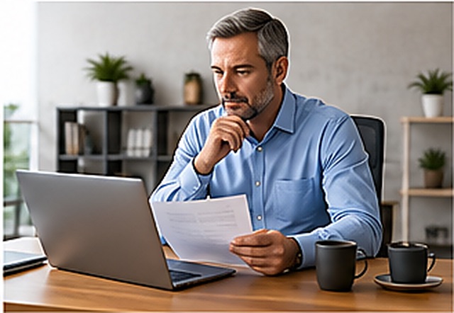 Property owner discussing commercial property marketing