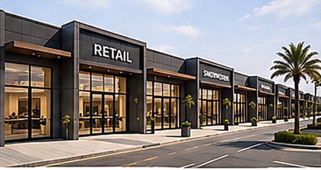 Retail shops and showroom commercial space